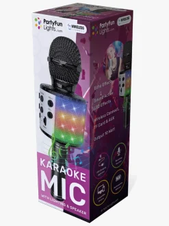 Musikinstrumenter|PartyFunLights Karaokemikrofon Bluetooth, Sort