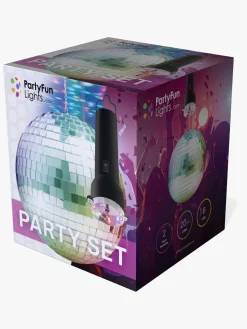 Børn PartyFunLights Party-sæt Snurrende Diskokugle