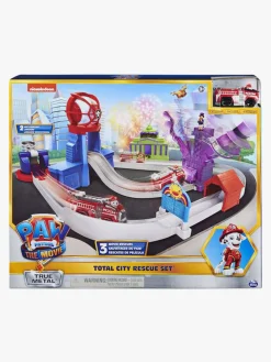 PawPatrol Legetøjsbiler & -Fartøjer|Legetøjsfigurer-Paw Patrol Movie True Metal City Rescue Playset