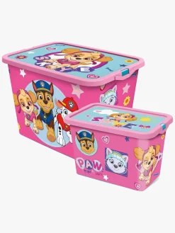 Børn PawPatrol Paw Patrol Opbevaringskasser Sæt 23l & 7l, Pink