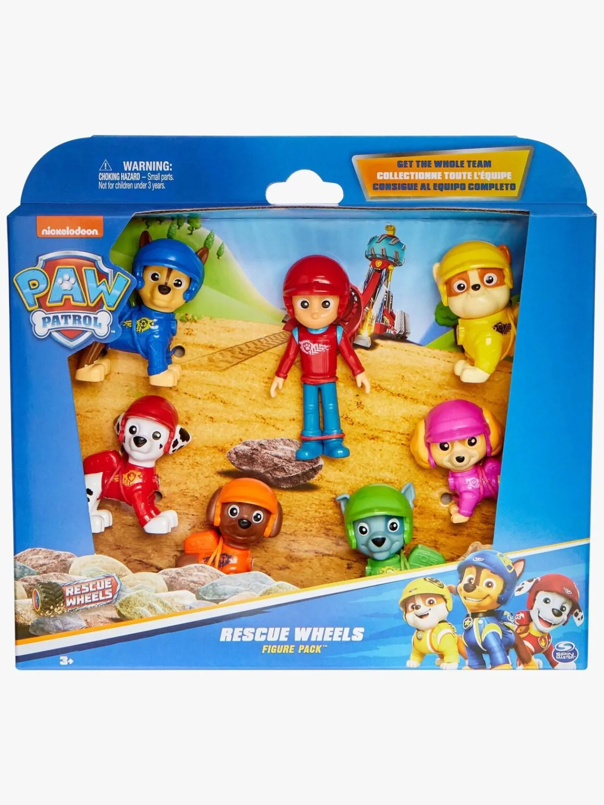 Legetøjsfigurer|PawPatrol Paw Patrol Rescue Wheels Figursæt 7-pak