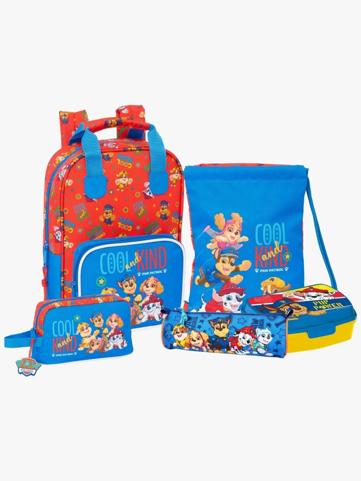 Tasker|PawPatrol Paw Patrol Rygsæk 4,5L, Gymnastikpose, Køletaske, Penalhus & Madkasse, Cool