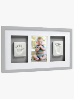 Børn Pearhead Babyprints Deluxe Ramme Trippel, Grå