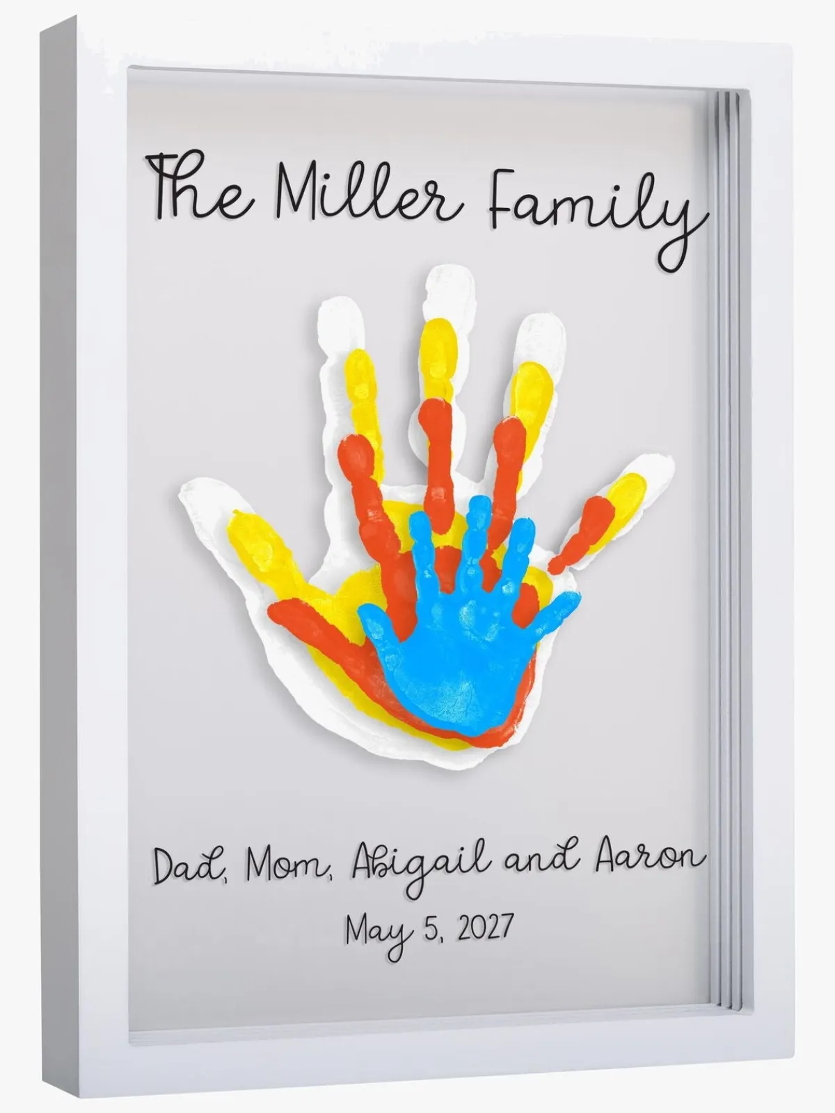 Børn Pearhead Interiør-Clear Family Print Ramme, Hvid