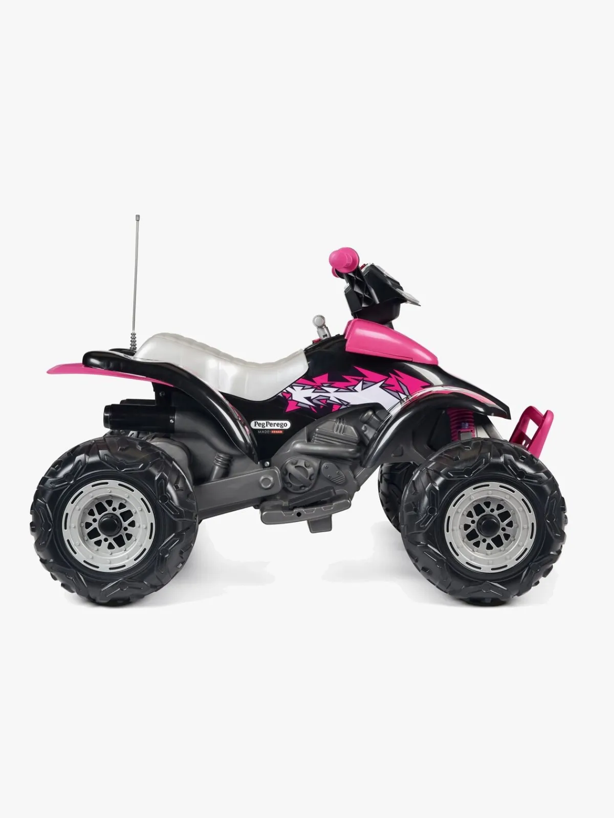 PegPerego PegPérego Corral T-Rex Firehjulet ATV 330W, Lyserød/Sort