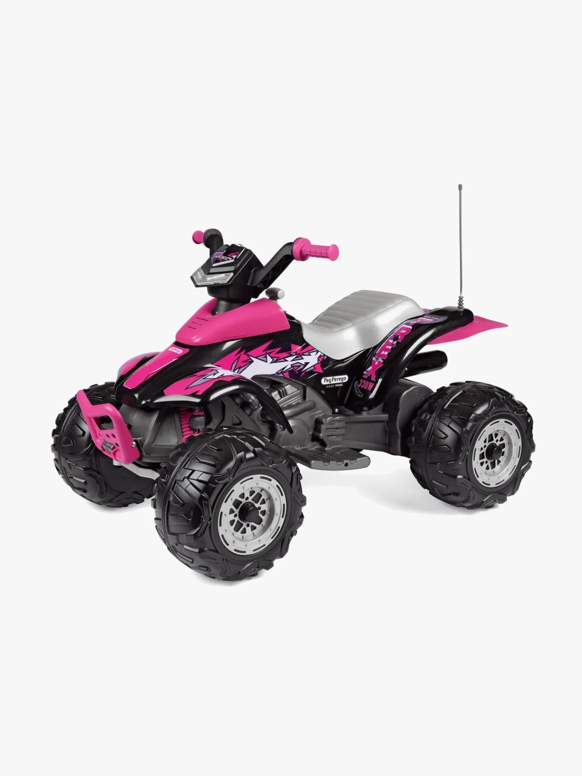 PegPerego PegPérego Corral T-Rex Firehjulet ATV 330W, Lyserød/Sort