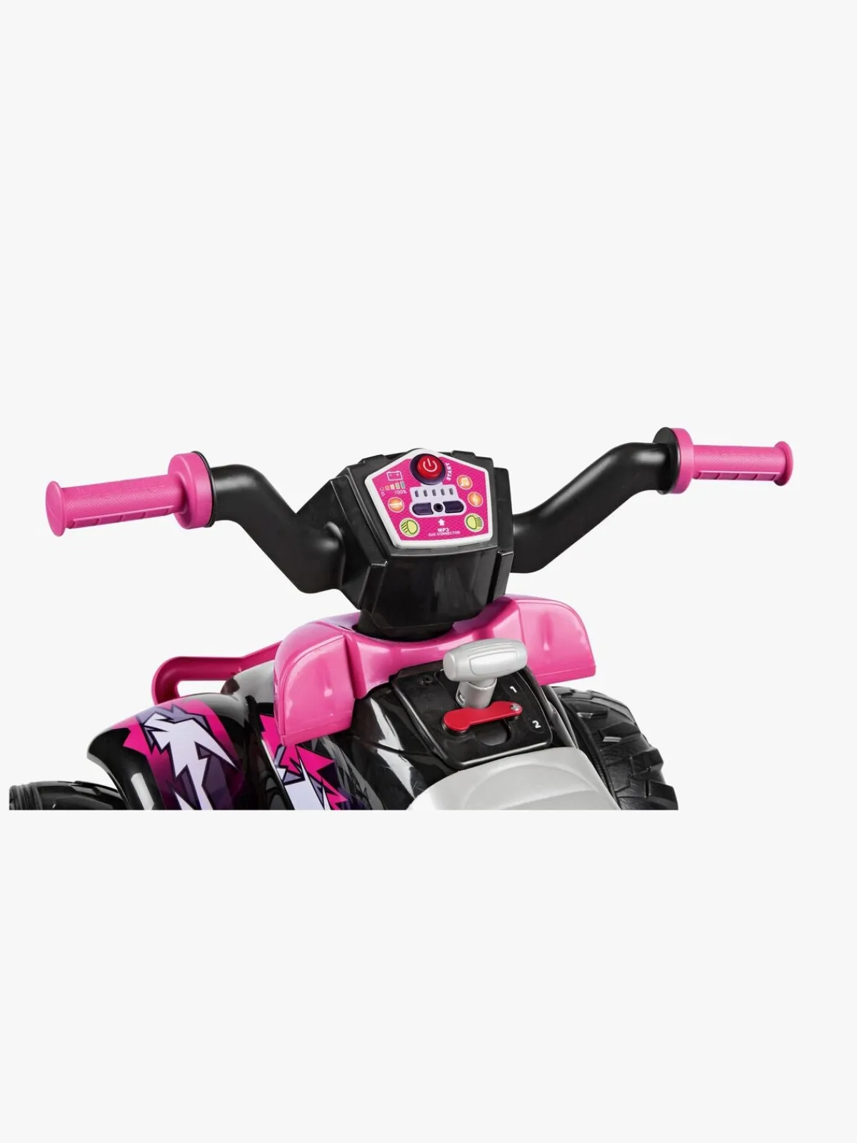 PegPerego PegPérego Corral T-Rex Firehjulet ATV 330W, Lyserød/Sort