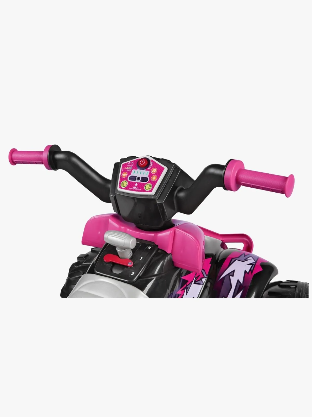 PegPerego PegPérego Corral T-Rex Firehjulet ATV 330W, Lyserød/Sort