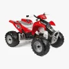 Elbiler & -Køretøjer|PegPerego PegPérego Polaris Outlaw Firehjulet ATV 330W, Rød/Hvid