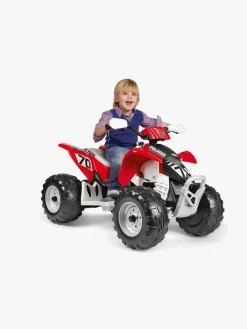 Elbiler & -Køretøjer|PegPerego PegPérego Polaris Outlaw Firehjulet ATV 330W, Rød/Hvid