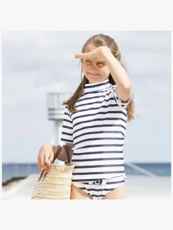 Børn PetitCrabe Uv & Strand-Petit Crabe Zoe Bikinitrusser 3-pak, Blå/Hvid