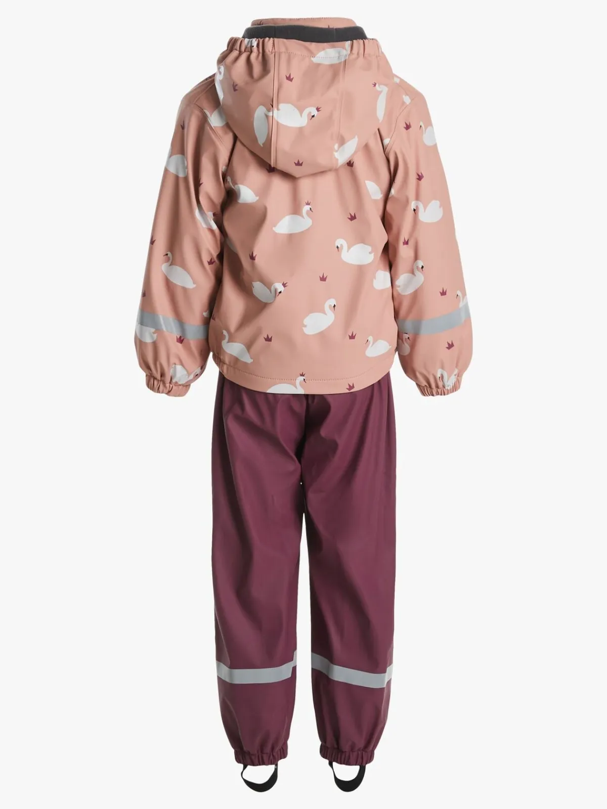 Børn PetiteCherieAtelier Regntøj-Petite Chérie Atelier Aline Foret Regnsæt, Swan Mellow Rose