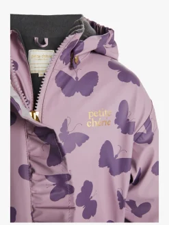 Børn PetiteCherieAtelier Petite Chérie Atelier Ally Foret Regndragt, Butterfly Dawn Pink