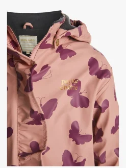 Børn PetiteCherieAtelier Regntøj-Petite Chérie Atelier Ally Foret Regndragt, Butterfly Mellow Rose