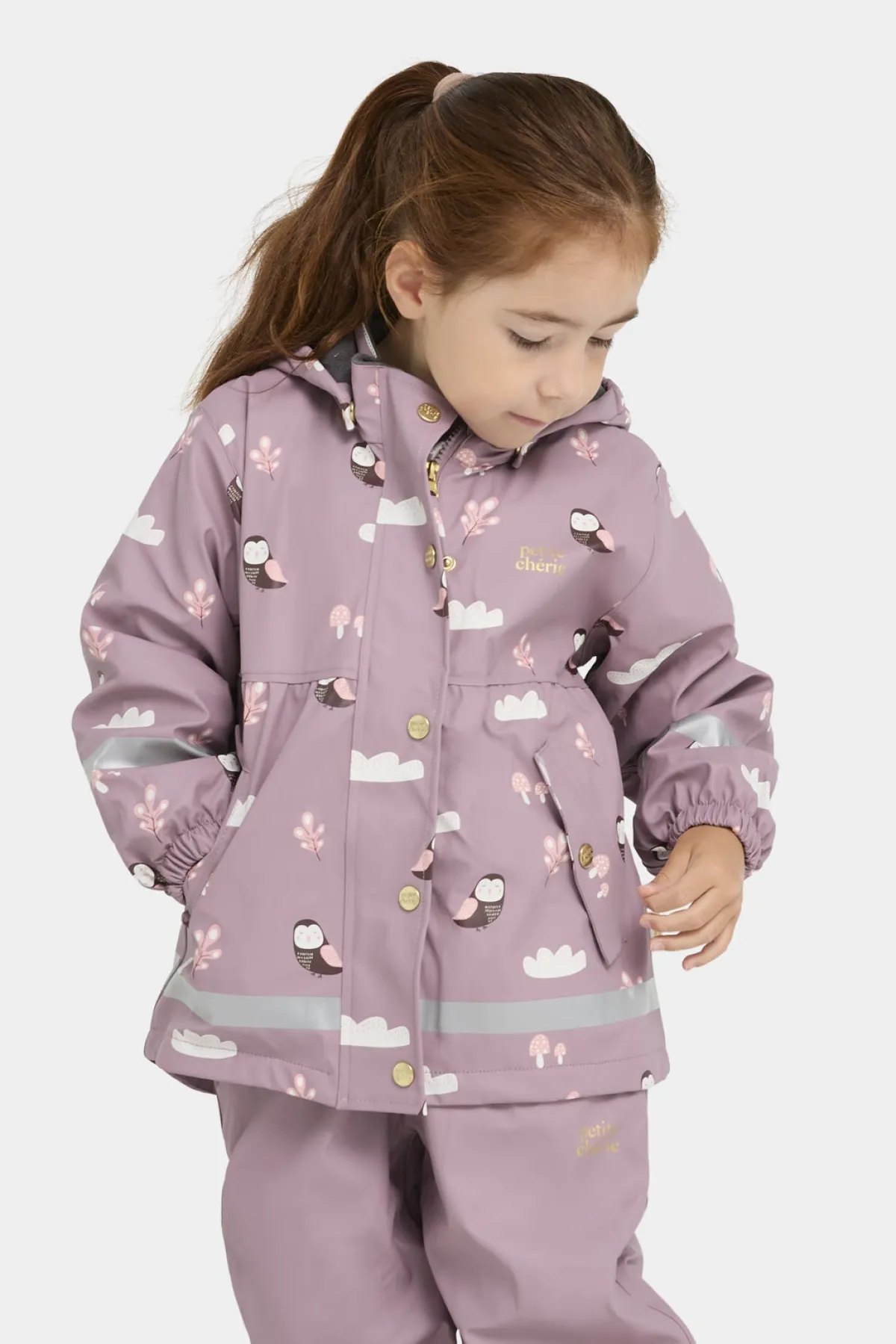Børn PetiteCherieAtelier Petite Chérie Atelier Amira Foret Regnsæt, Elderberry