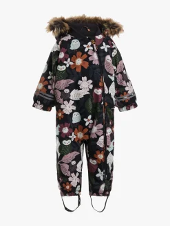 Børn PetiteCherieAtelier Flyverdragter|Overtøj-Petite Chérie Atelier Amour Babyflyverdragt, Winterowl Phantom