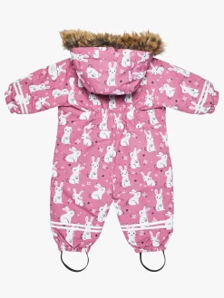 Flyverdragter|Fleecetøj|PetiteCherieAtelier Petite Chérie Atelier Amour Babyflyverdragt, Flower Meadow Heather Rose Lyserød/Hvid