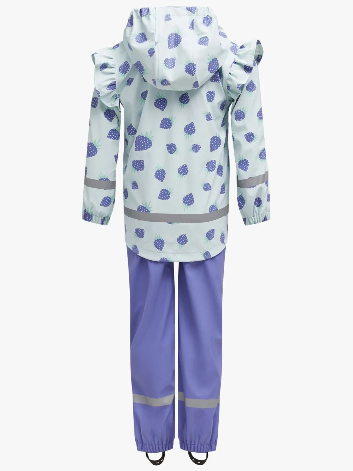 Børn PetiteCherieAtelier Regntøj-Petite Chérie Atelier Claire Regnsæt, Strawberries Wan Blue