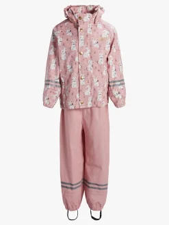 Regntøj|PetiteCherieAtelier Petite Chérie Atelier Cleo Regnsæt, Bunny Meadow/Bridal Rose Lyserød/Hvid