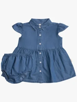 Børn PetiteCherieAtelier Petite Chérie Atelier Holly Kjole, Blue