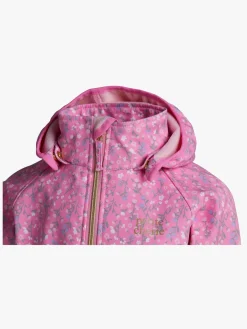 Børn PetiteCherieAtelier Overtøj-Petite Chérie Atelier Jade Softshelljakke, Pink Flowers