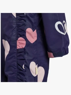 Overtøj|PetiteCherieAtelier Petite Chérie Atelier Lily Skalflyverdragt, Hearts Navy Blå/Lyserød