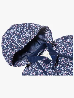 Vintertøj|PetiteCherieAtelier Petite Chérie Atelier Lola Jakke, Navy Small Flower Blå/Flerfarvet