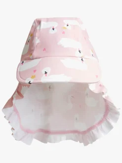 Børn PetiteCherieAtelier Petite Chérie Atelier Lou UV-Hat, Swan