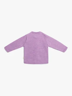Børn PetiteCherieAtelier Petite Chérie Atelier Margit Babytrøje, Light Purple/Dusty Purple