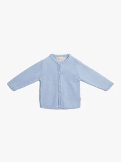 Uldtøj|Overdele|PetiteCherieAtelier Petite Chérie Atelier Margit Babytrøje, Light Blue/Dusty Blue