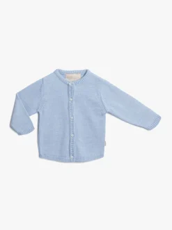 Uldtøj|Overdele|PetiteCherieAtelier Petite Chérie Atelier Margit Babytrøje, Light Blue/Dusty Blue