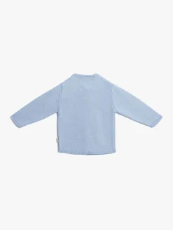Uldtøj|Overdele|PetiteCherieAtelier Petite Chérie Atelier Margit Babytrøje, Light Blue/Dusty Blue