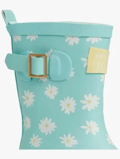 Børn PetiteCherieAtelier Petite Chérie Atelier Stella Gummistøvler, Flower Turquoise