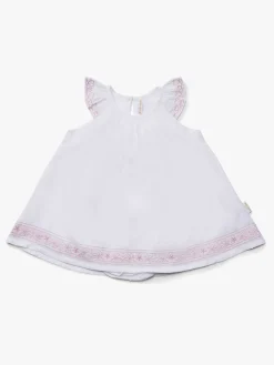 Børn PetiteCherieAtelier Petite Chérie Atelier Vere Kjole, White/Pink