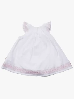 Børn PetiteCherieAtelier Petite Chérie Atelier Vere Kjole, White/Pink