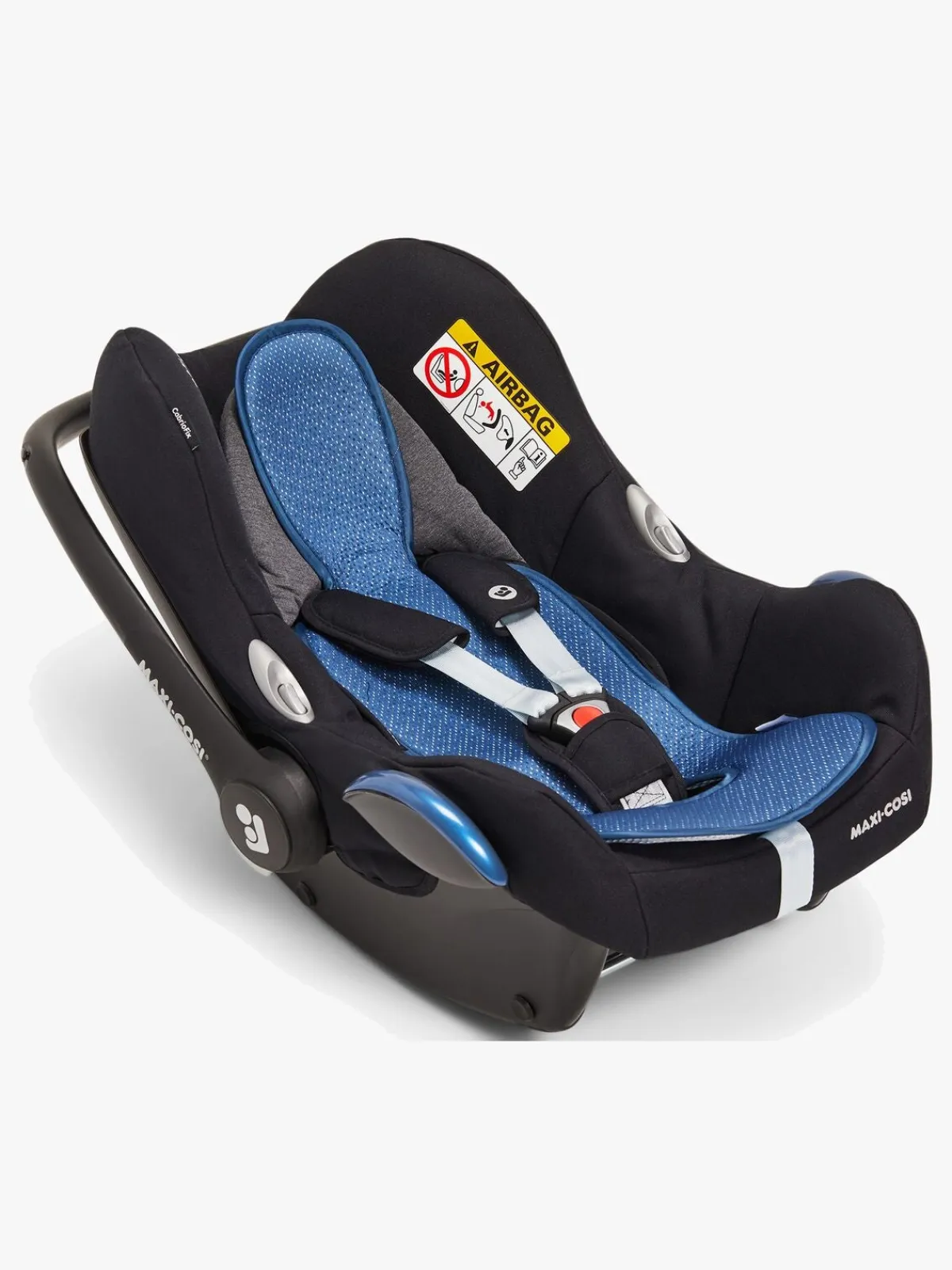 Tilbehør|PetiteCherie Petite Chérie Ventilerende Hynde til Autostol Baby, Bijou Blue Blå