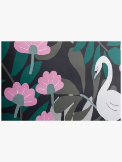 Børn PetiteDeco Petite Déco Tapet Swan, Sort