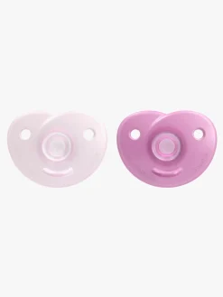 PhilipsAvent Sutter & Suttesnore-Philips Avent Curved Soothie 0-6 mdr., Lyserød