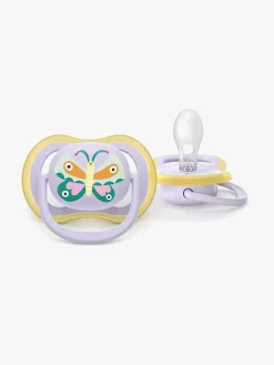 Philips Sutter & Suttesnore-Avent Ultra Air Sut 0-6m 2-pak, Lyselilla/lysegul