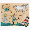 Spil & Puslespil|PippiLangstrump Pippi Knoppuslespil 5 Brikker