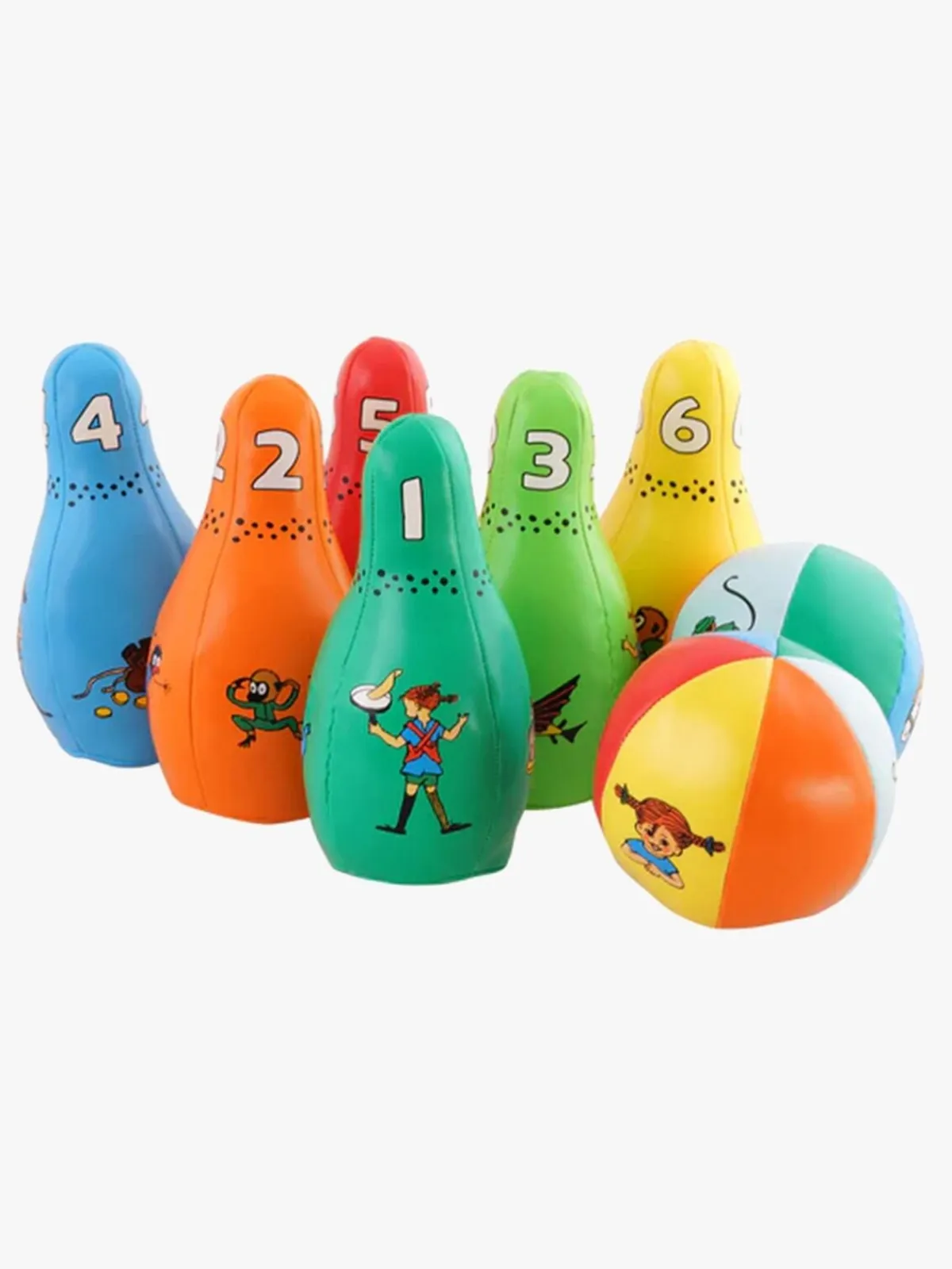 Legetøj Til Børn På 0-10 År|Spil & Puslespil|BarboToys Pippi Langstrømpe Blødt Bowlingsæt