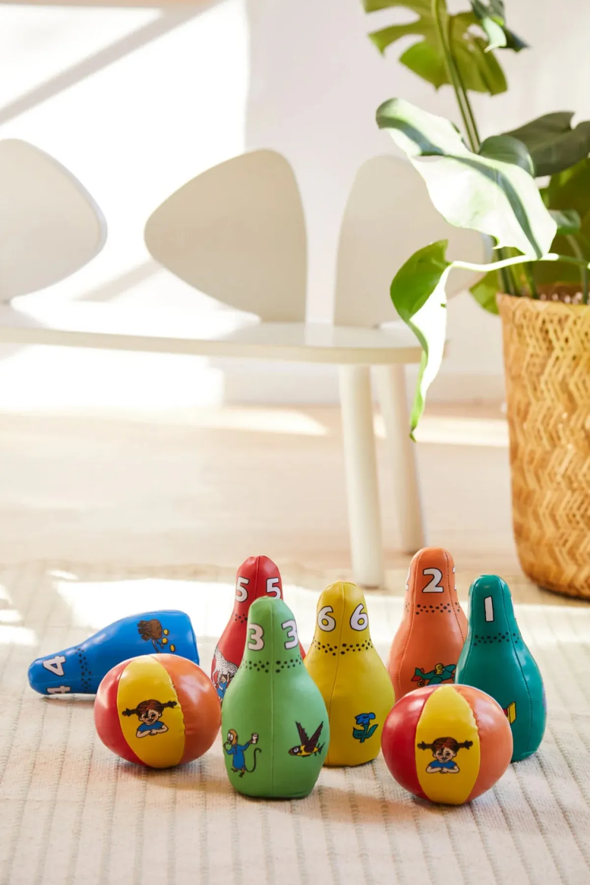 Legetøj Til Børn På 0-10 År|Spil & Puslespil|BarboToys Pippi Langstrømpe Blødt Bowlingsæt