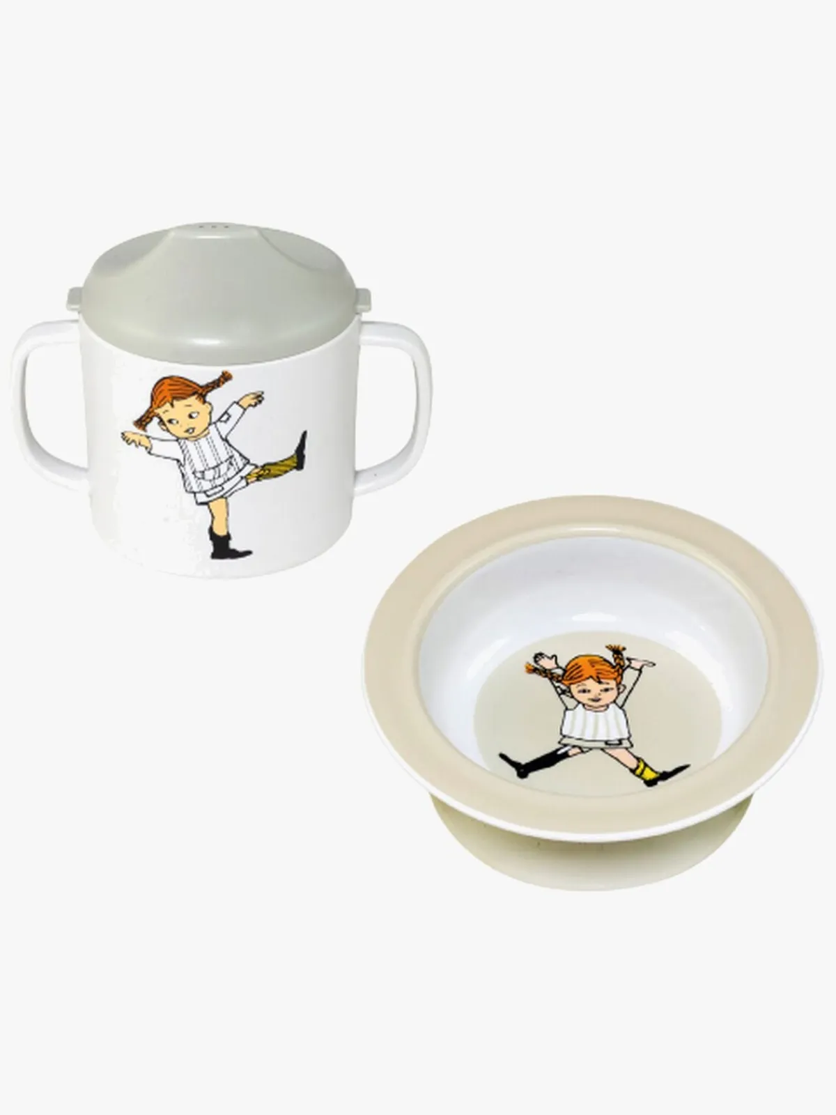 PippiLangstrump Pippi Langstrømpe Cirkus Spisesæt, Beige