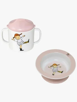 PippiLangstrump Pippi Langstrømpe Cirkus Spisesæt, Pink