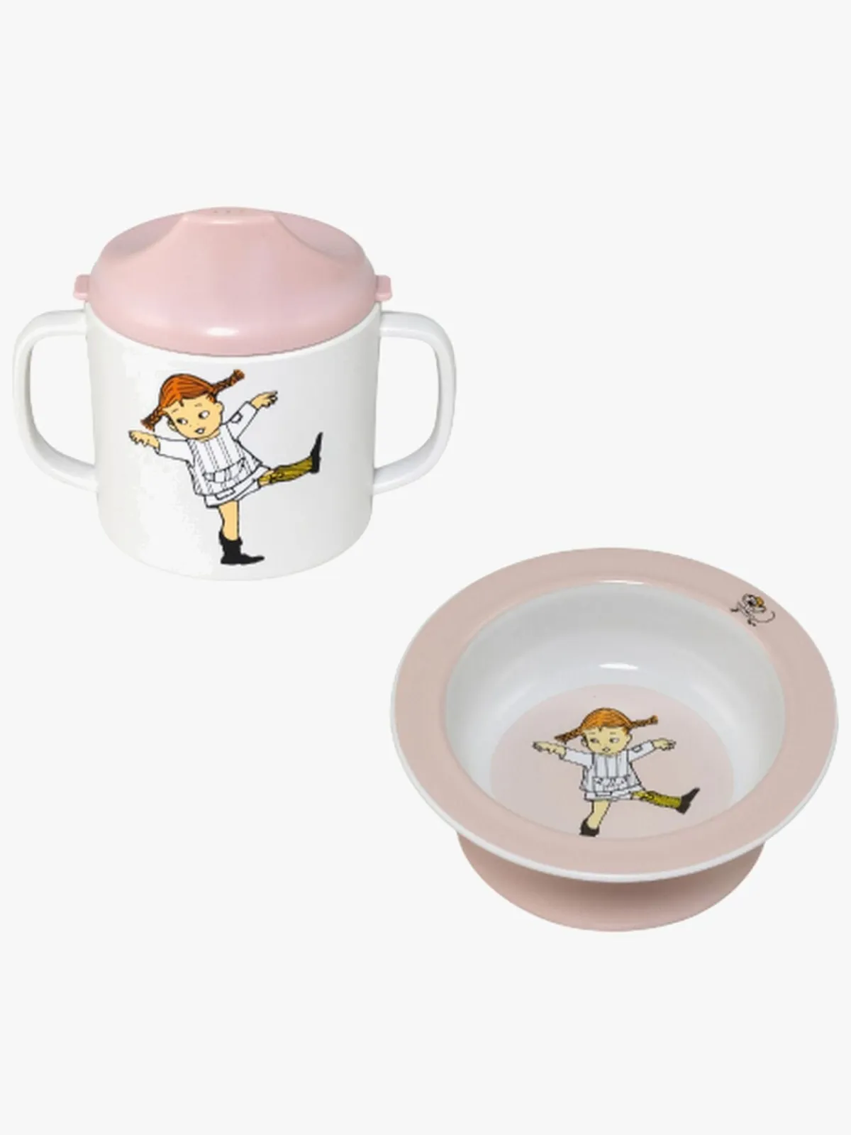 PippiLangstrump Pippi Langstrømpe Cirkus Spisesæt, Pink