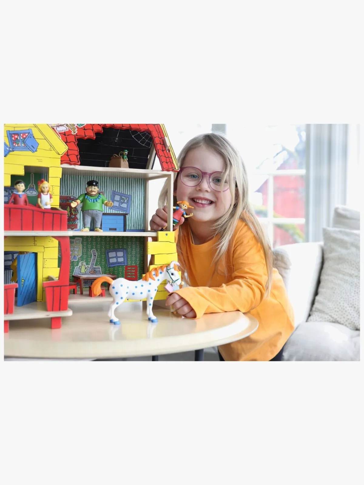 PippiLangstrump Pippi Langstrømpe Dukkehus Villa Villekulla