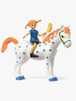 Legetøjsfigurer|Dukker & Bamser|PippiLangstrump Pippi Langstrømpe Figursæt, Pippi & Hest Flerfarvet
