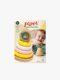 PippiLangstrump Babylegetøj-Pippi Langstrømpe Stablelegetøj