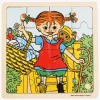 PippiLangstrump Pippi Langstrømpe Træpuslespil Pippi & Hr. Nilsson 16 Dele