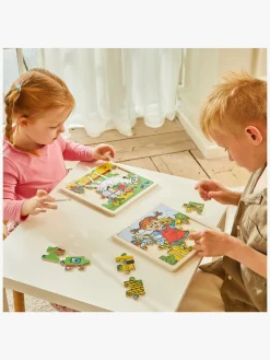 PippiLangstrump Pippi Langstrømpe Træpuslespil Pippi & Hr. Nilsson 16 Dele